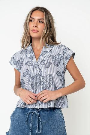 Calliope Floral Button Up