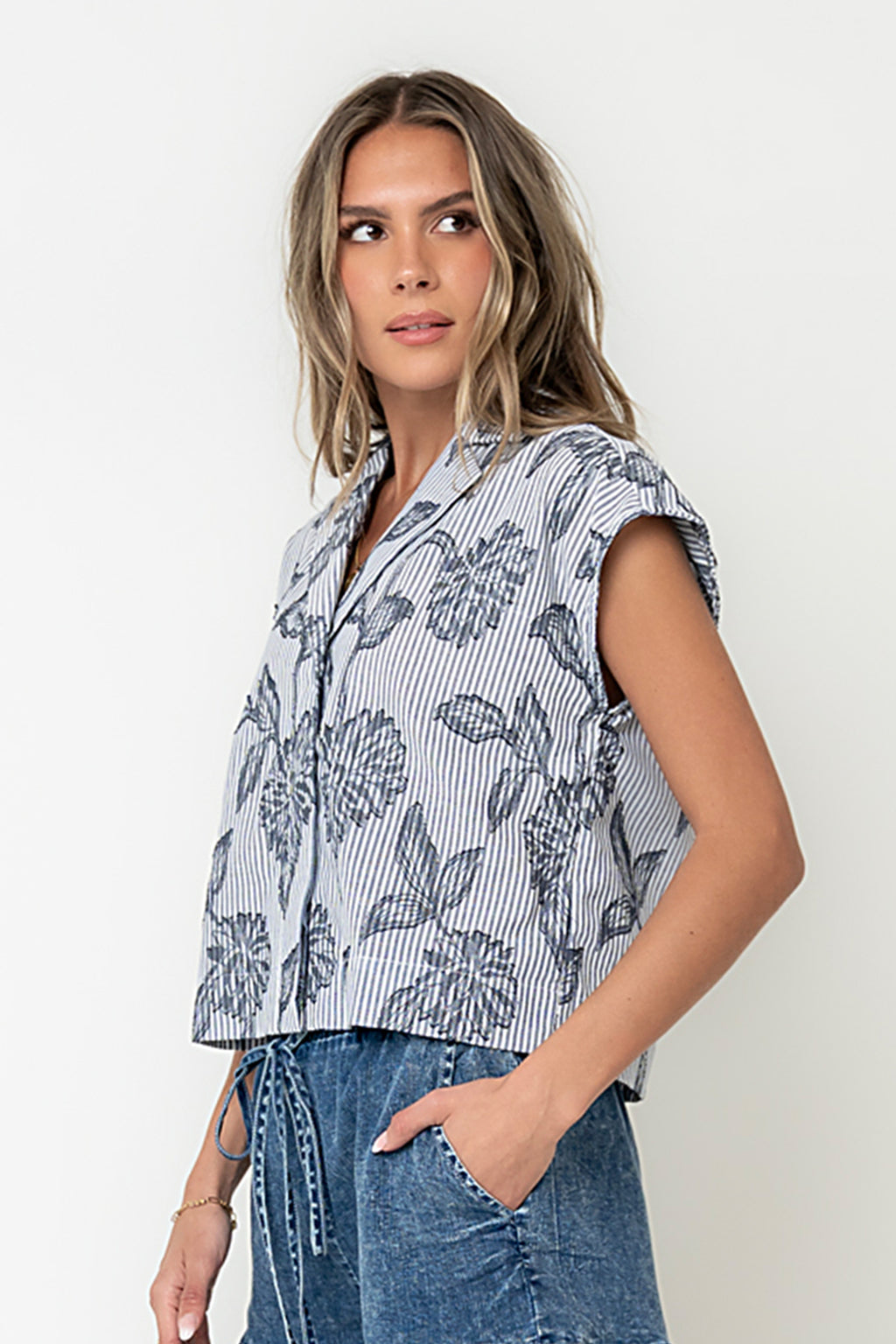 Calliope Floral Button Up
