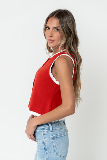 Hollie Scalloped Sweater Tank