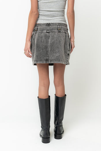 Vince Denim Mini Skirt