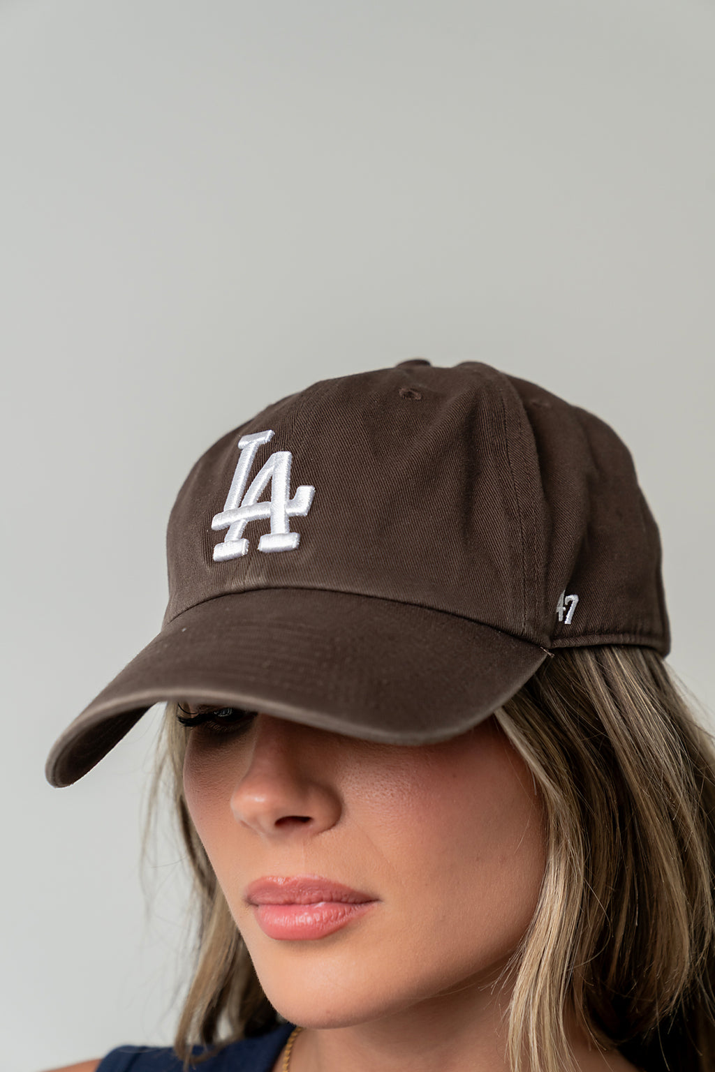 Los Angeles Dodgers Baseball Cap in Brown
