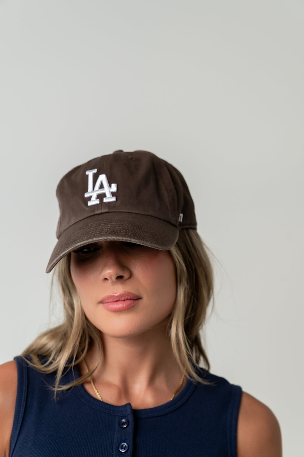 Los Angeles Dodgers Baseball Cap in Brown
