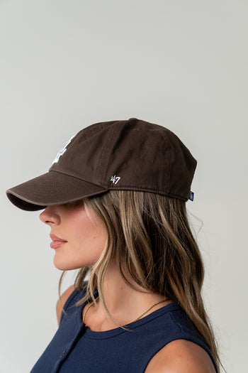 Los Angeles Dodgers Baseball Cap in Brown