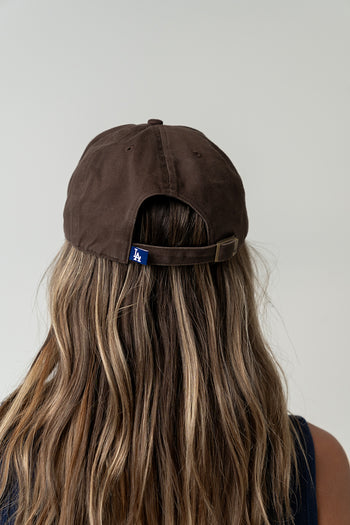 Los Angeles Dodgers Baseball Cap in Brown