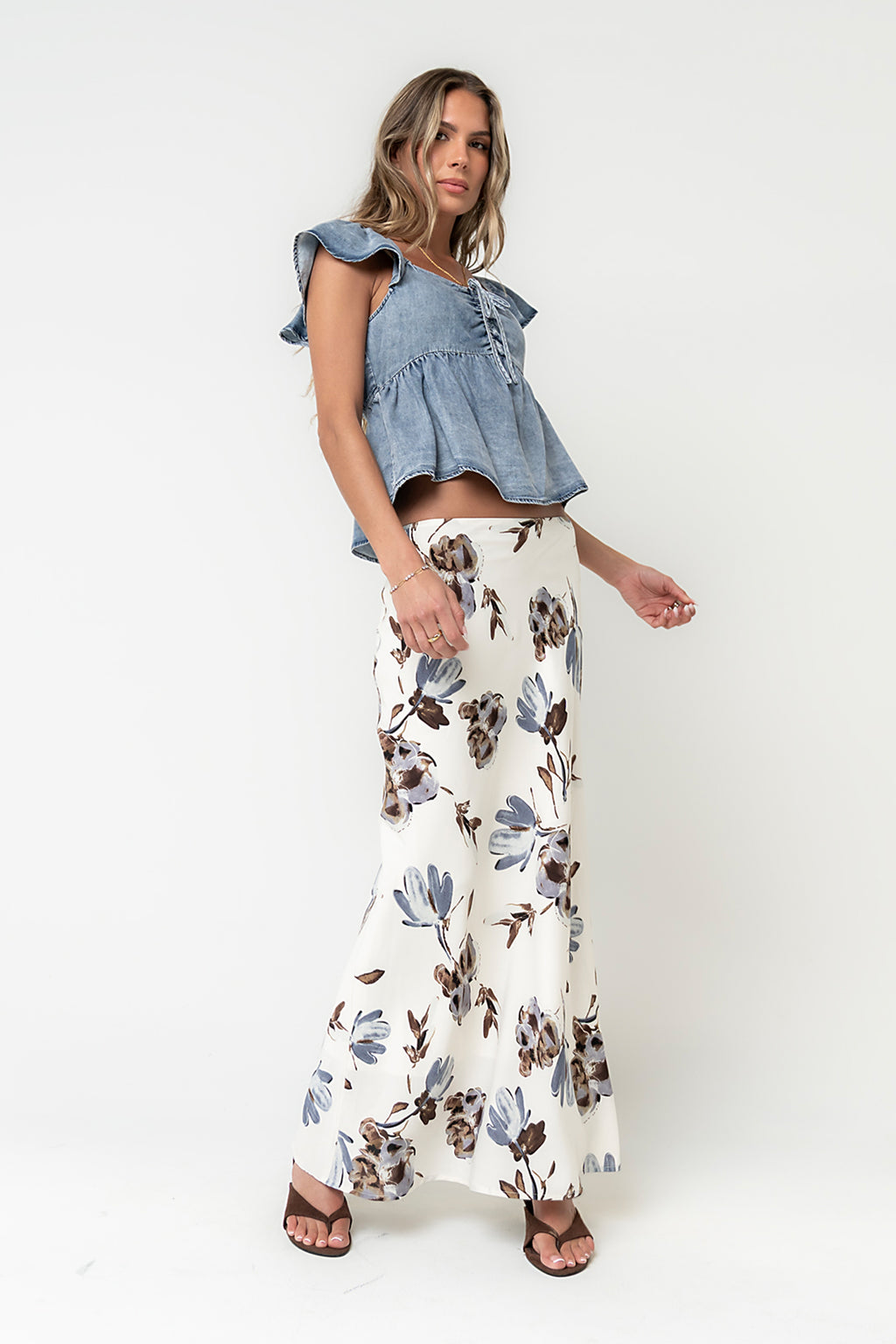 Maggie Denim Blouse