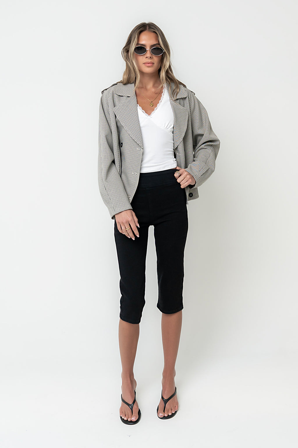 Abby Cropped Trench Coat
