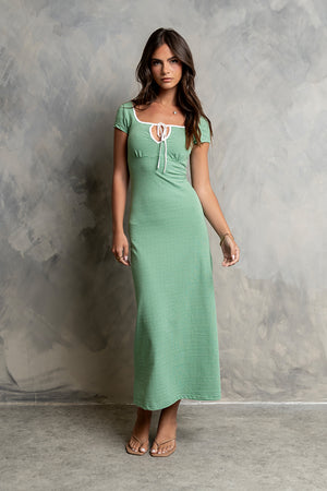 bohme green dress böhme Kimmie Maxi Dress in Chartreuse