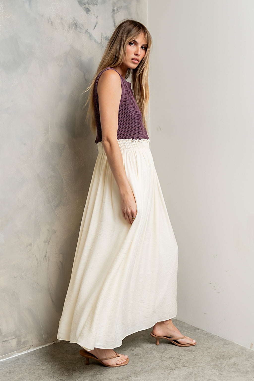 Serafina Maxi Dress in Plum