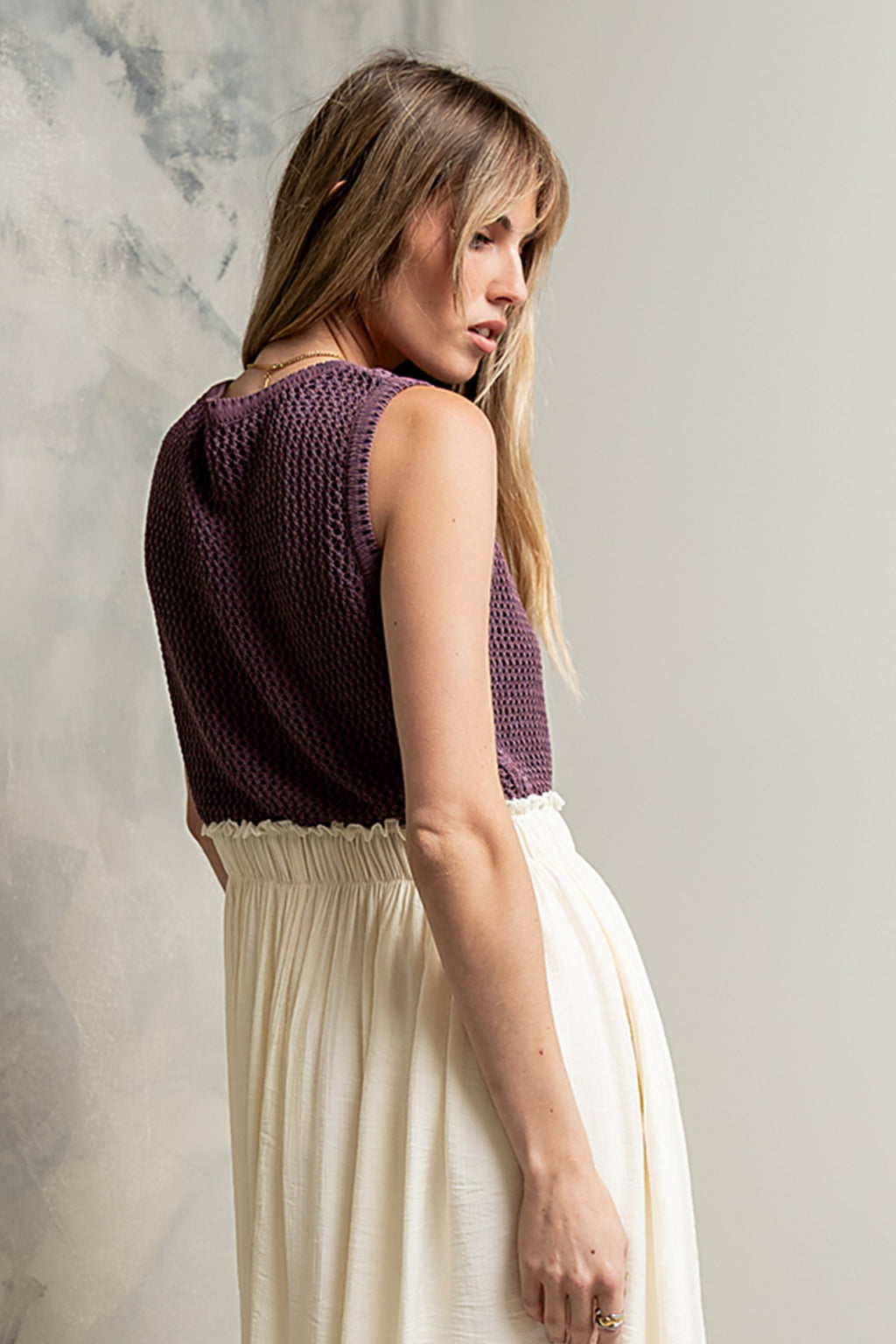 Serafina Maxi Dress in Plum