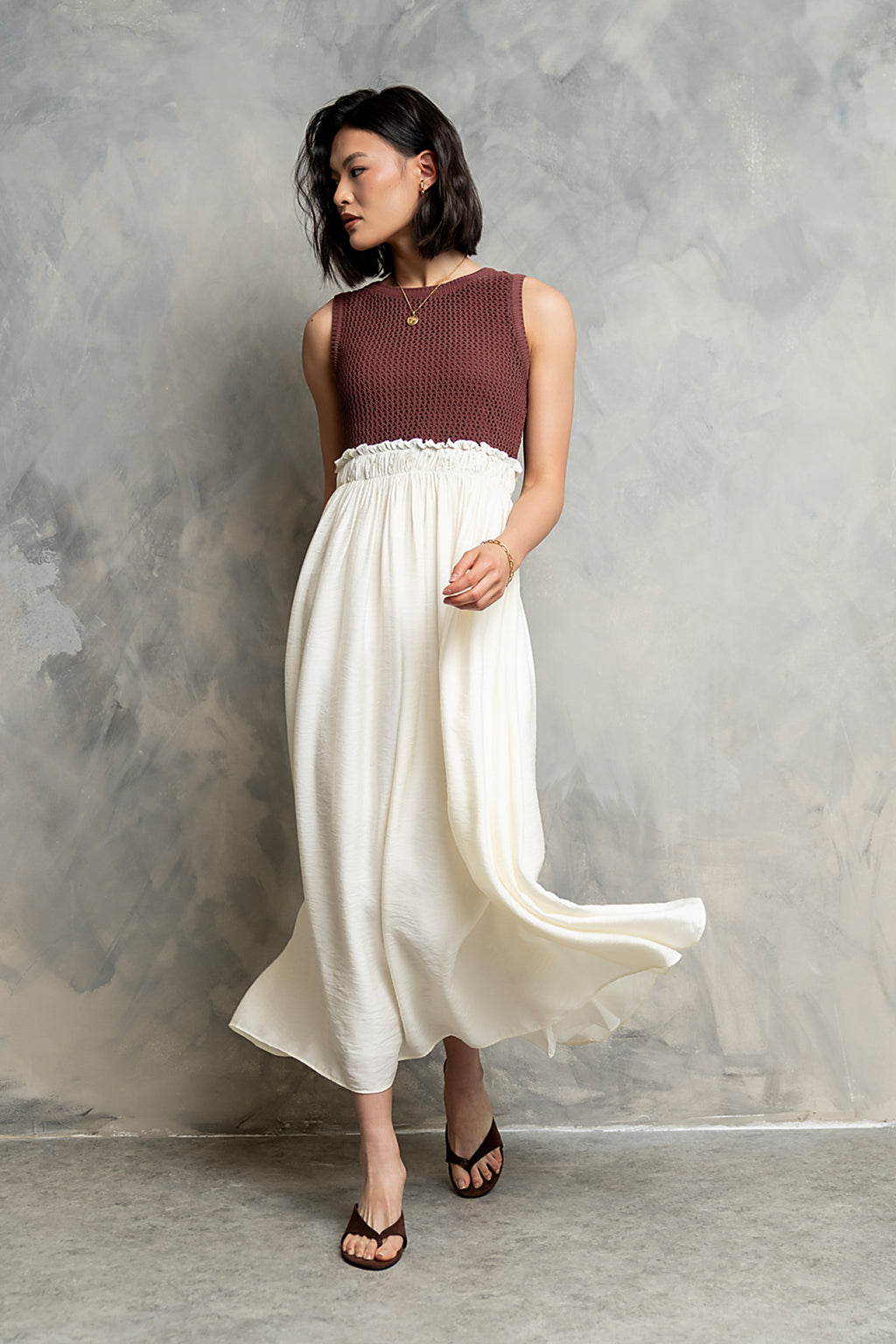 marsala maxi dress No Competition Cut Out Maxi Dress - Marsala
