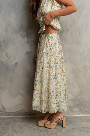 Carlie Floral Midi Skirt