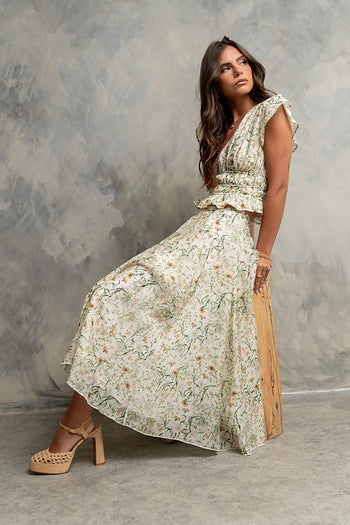 Carlie Floral Midi Skirt