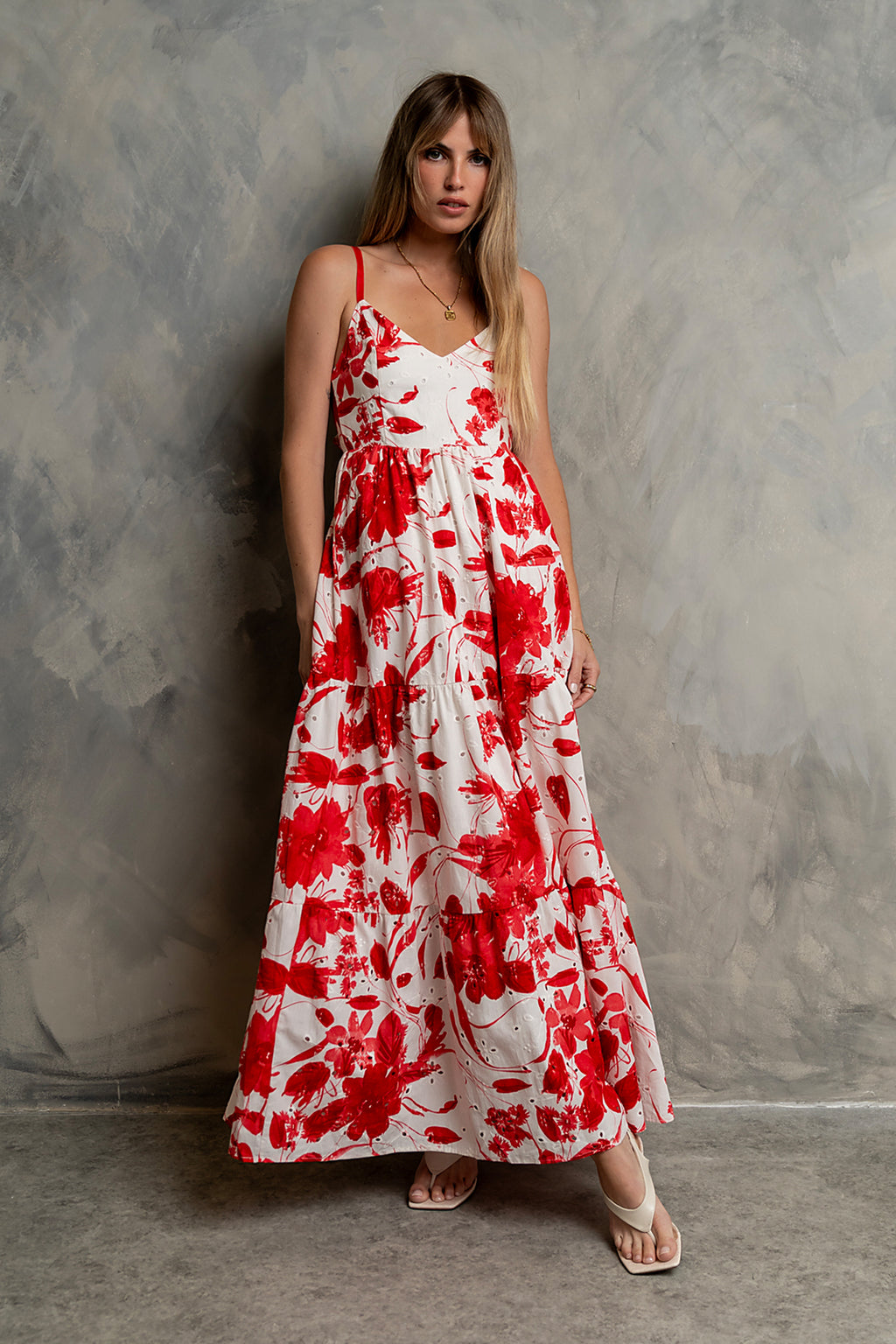 Annika Embroidered Maxi Dress