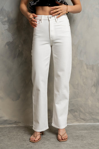 Fawn Straight Leg Jeans in White