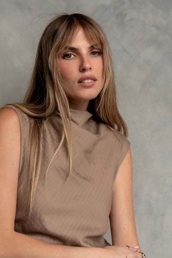 Shay Midi Dress in Mocha