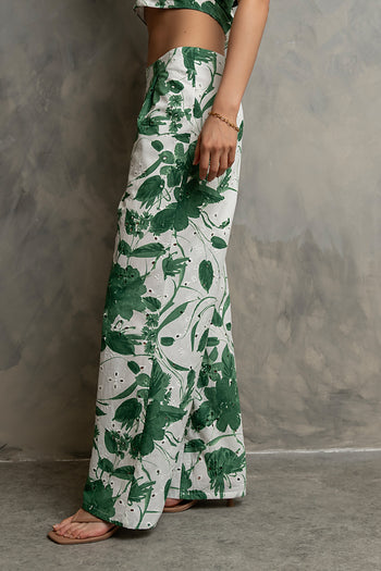 Trina Eyelet Wide Leg Pants