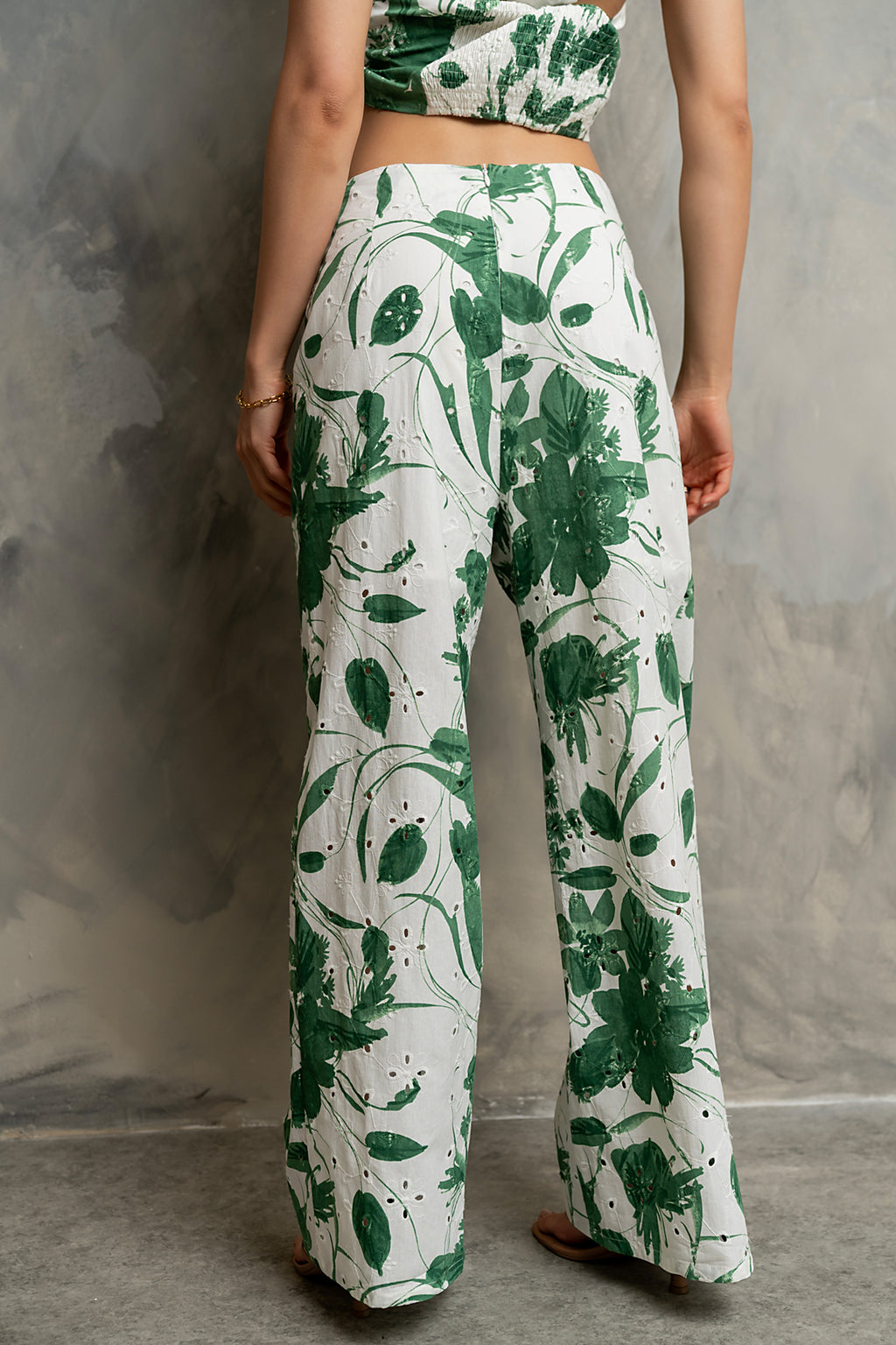 Trina Eyelet Wide Leg Pants