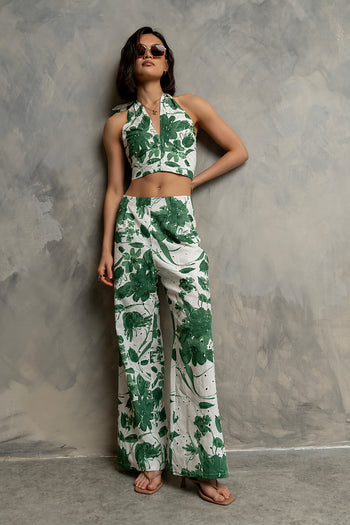 Trina Eyelet Wide Leg Pants