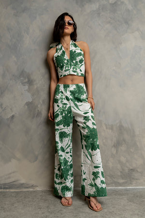 Trina Eyelet Wide Leg Pants
