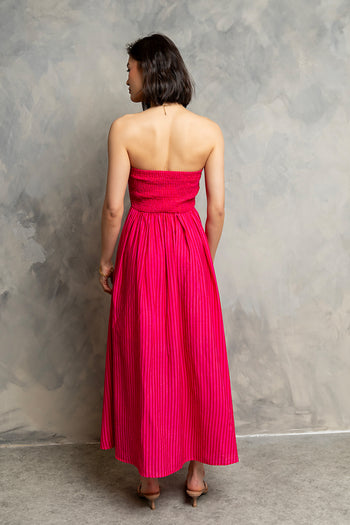 Kayleen Strapless Dress in Pink