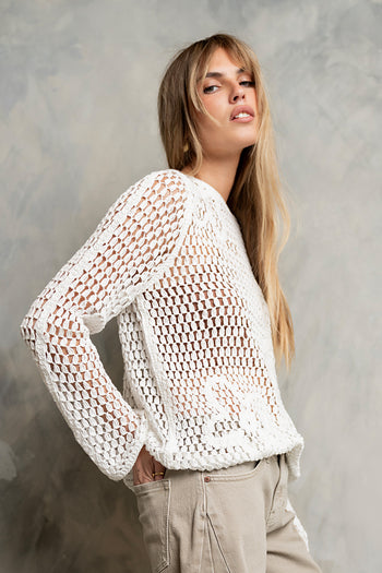 Kaylee Floral Crochet Top