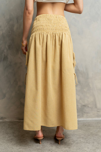 Gretta Gingham Maxi Skirt