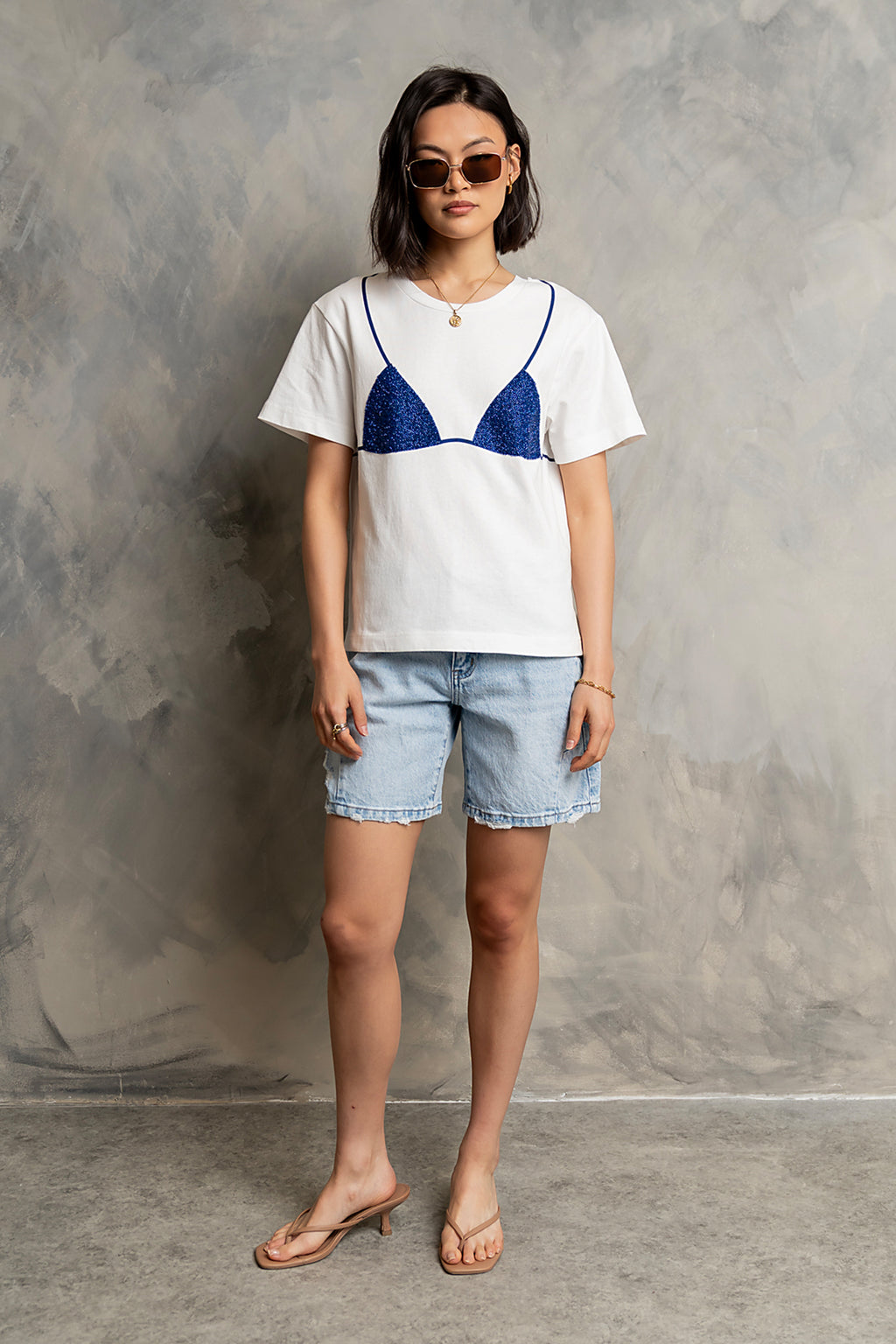 Juno Graphic Tee in Blue