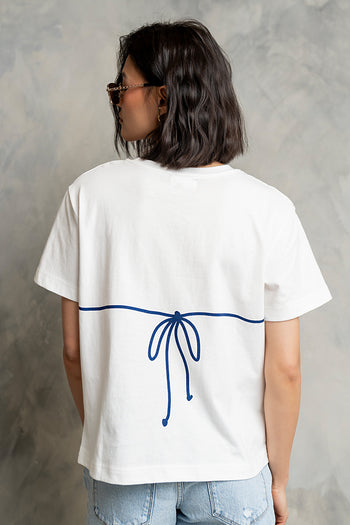 Juno Graphic Tee in Blue