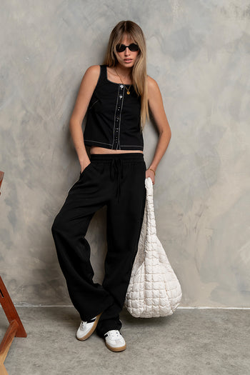 Jazzy Baggy Pants in Black