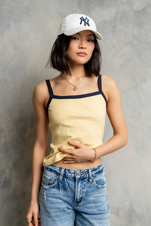 Rylan Contrast Tank Top in Yellow