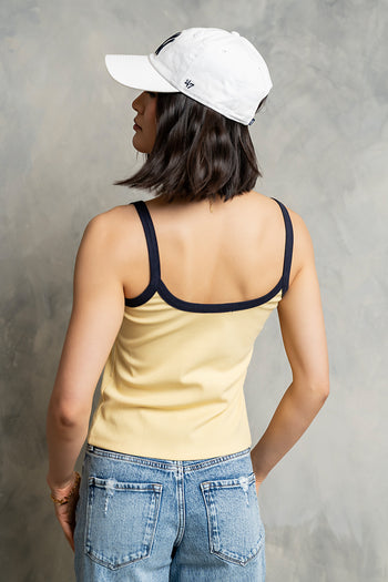 Rylan Contrast Tank Top in Yellow