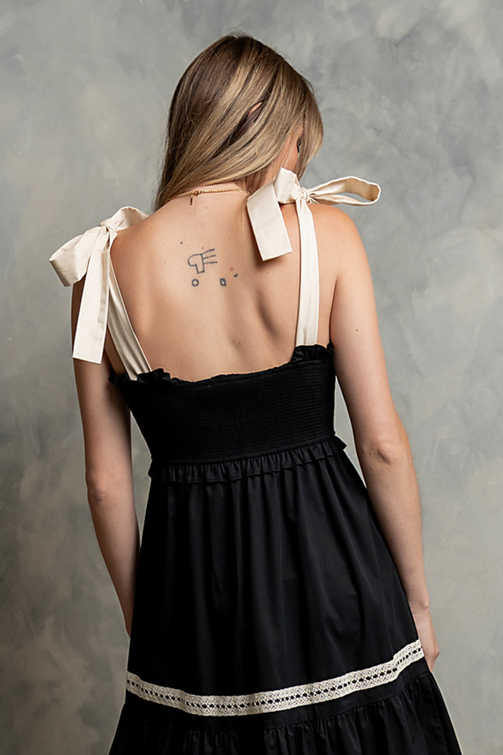 Mollie Tiered Maxi Dress in Black Mollie Tiered Maxi Dress in Black