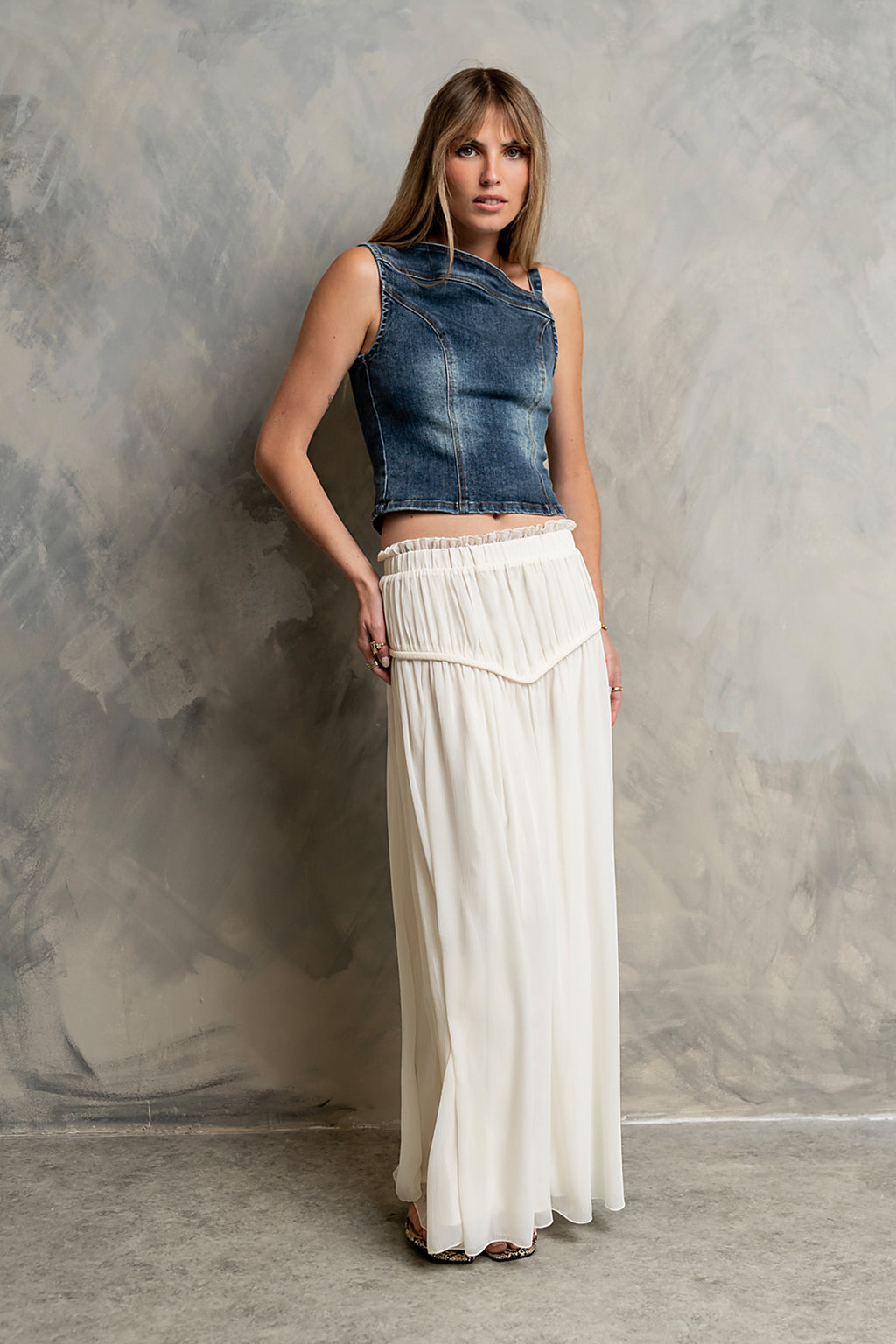 Nicki Denim Tank Top