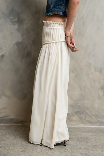 Fallon Maxi Skirt in Cream