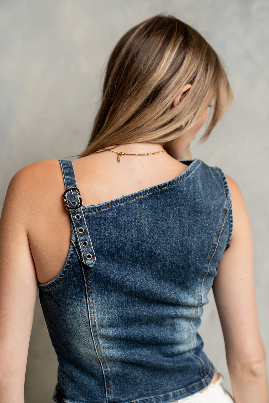Nicki Denim Tank Top