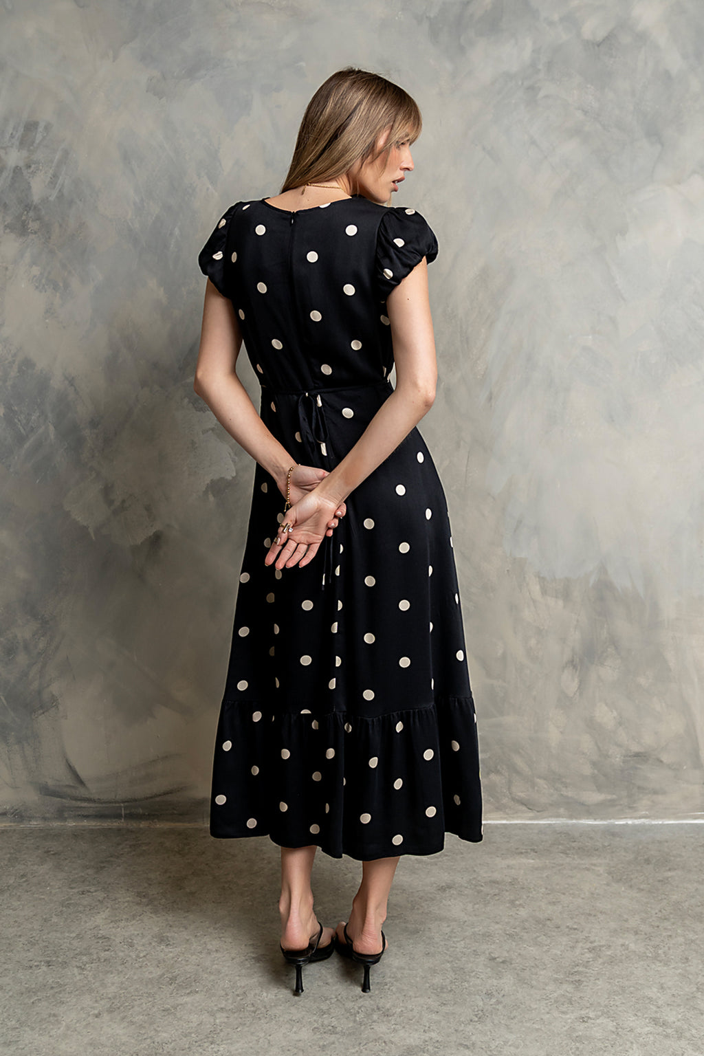 Janey Polka Dot Maxi Dress