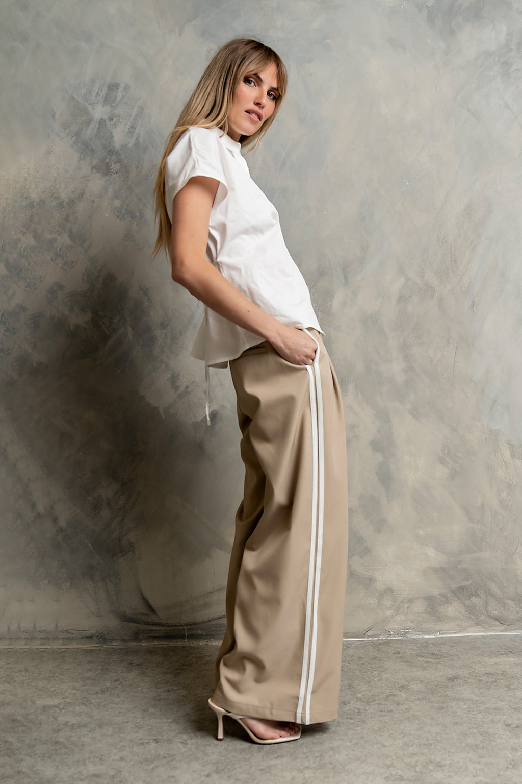 Louisa Pleated Wide Leg Pants