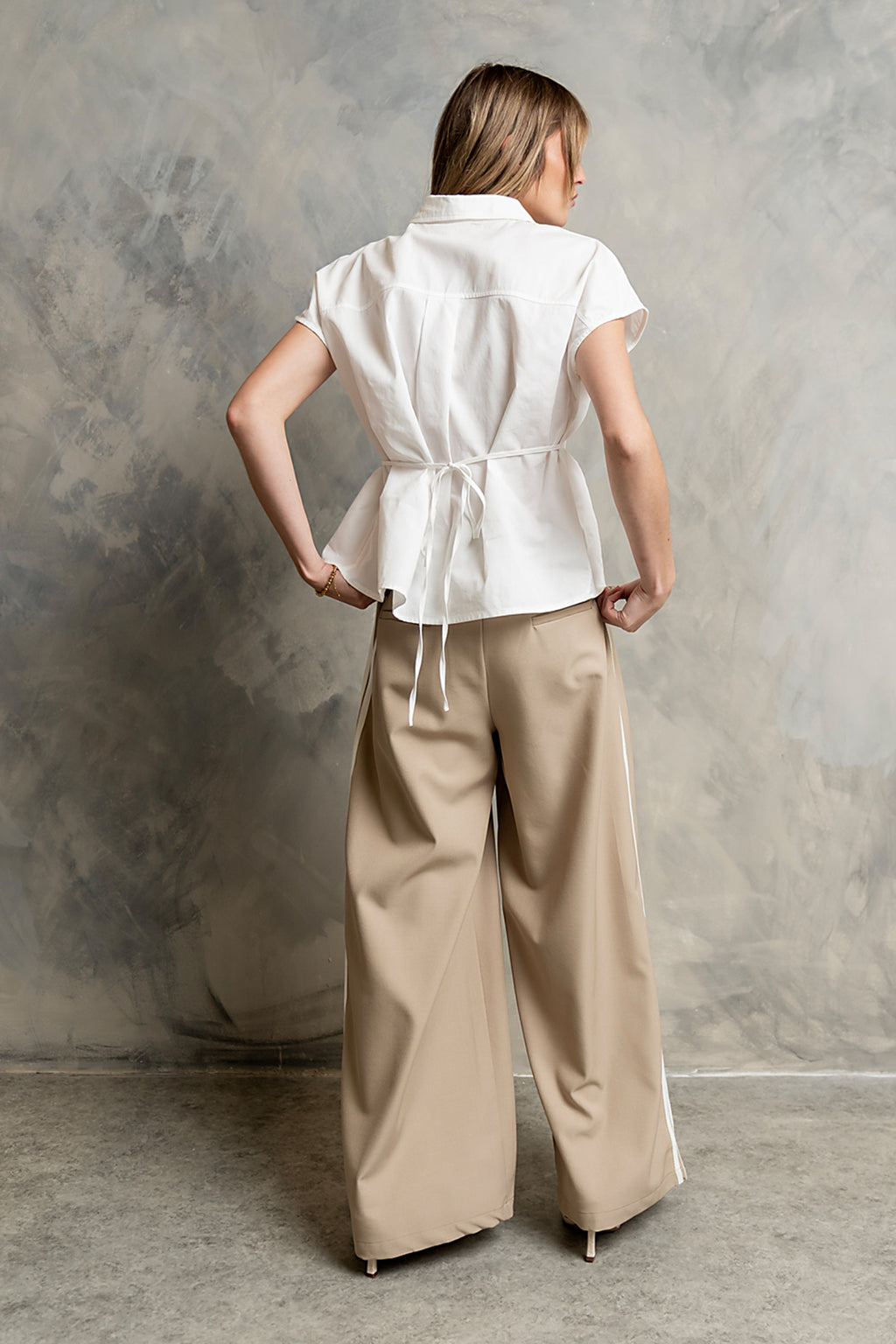 Louisa Pleated Wide Leg Pants