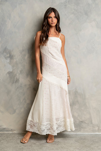 Jones Mixed Media Maxi Dress