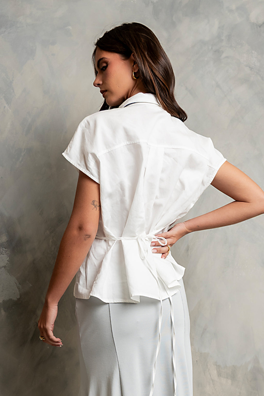 Torrey Asymmetrical Button Up