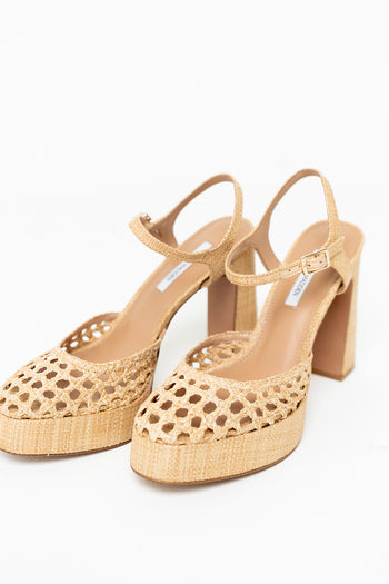 Steve Madden Lexie Raffia Platform Heel