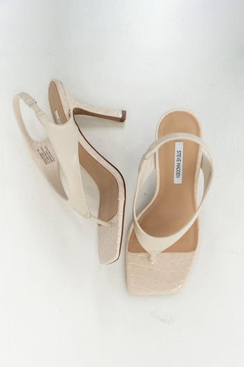 Steve Madden Slingback Heels in Bone