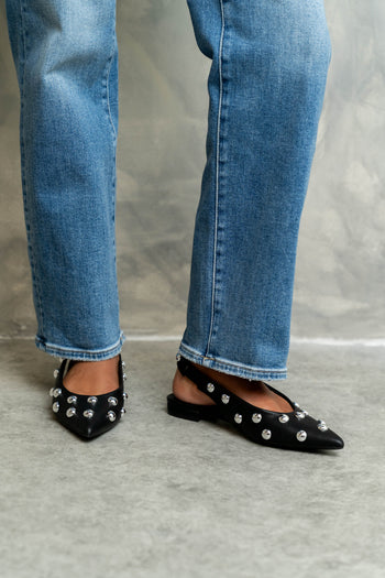 Arizona Slingback Flat in Black
