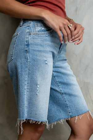 Azure Bermuda Denim Shorts