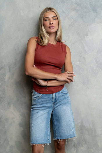 Azure Bermuda Denim Shorts