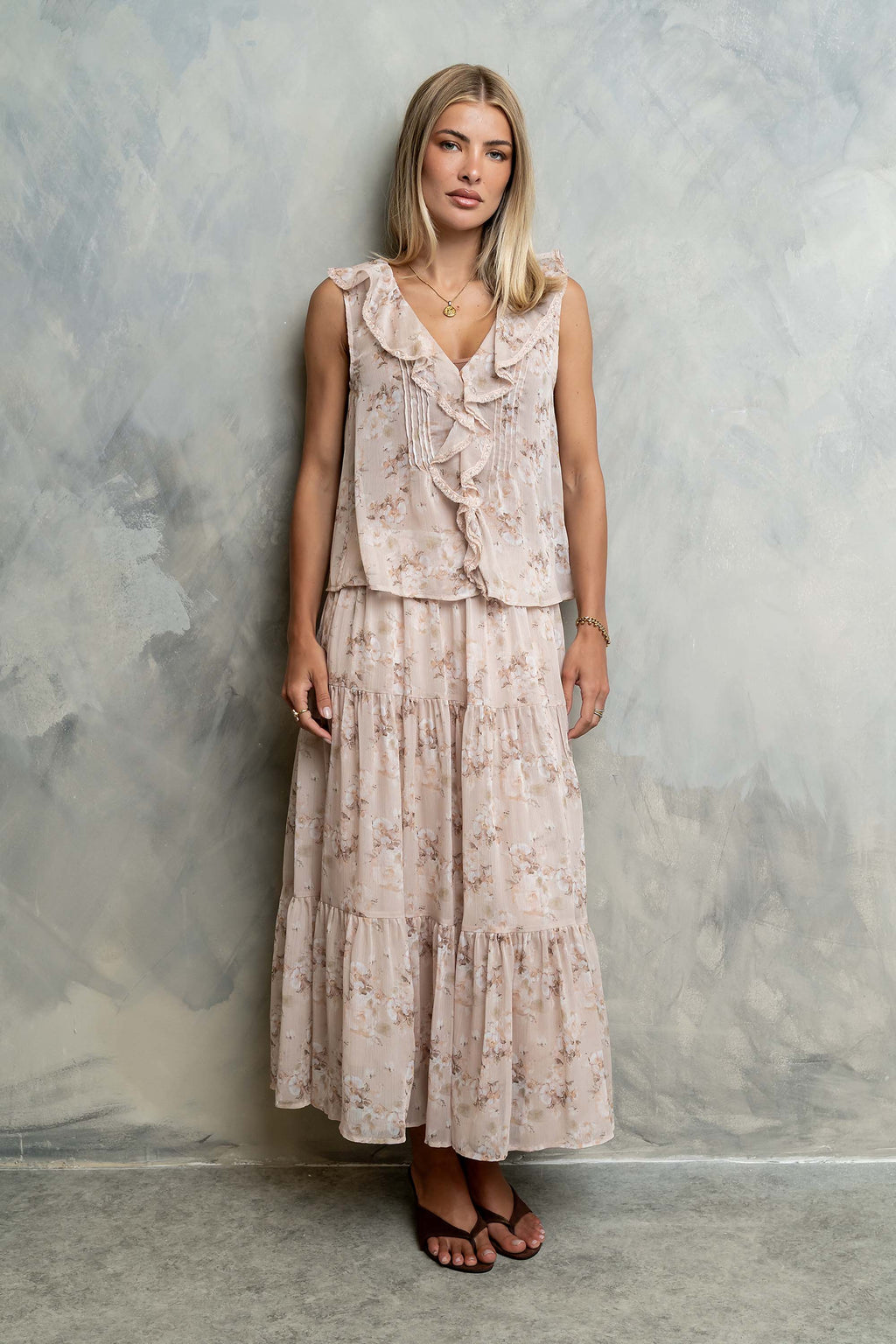 Jelene Floral Maxi Skirt