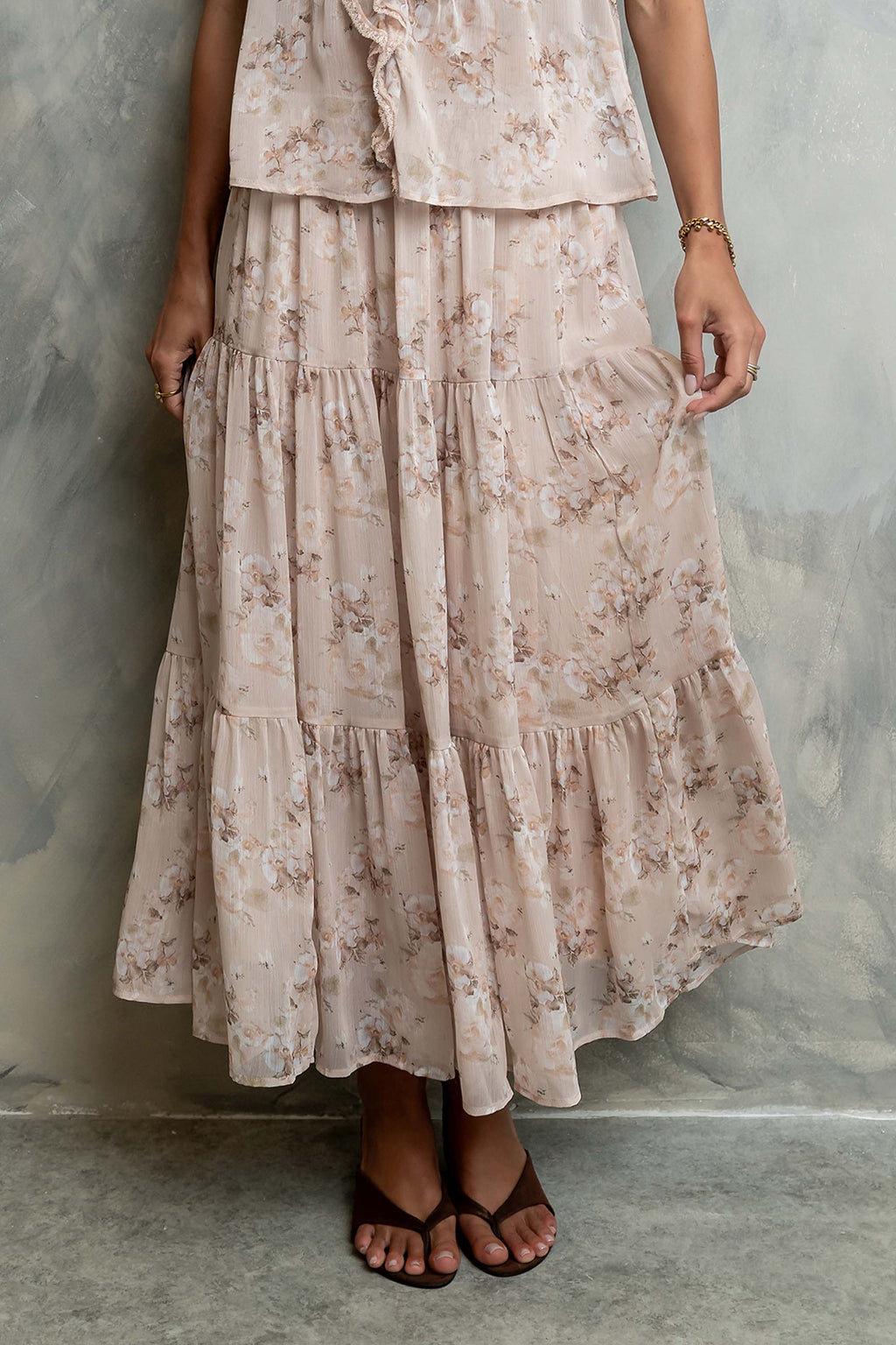 Jelene Floral Maxi Skirt