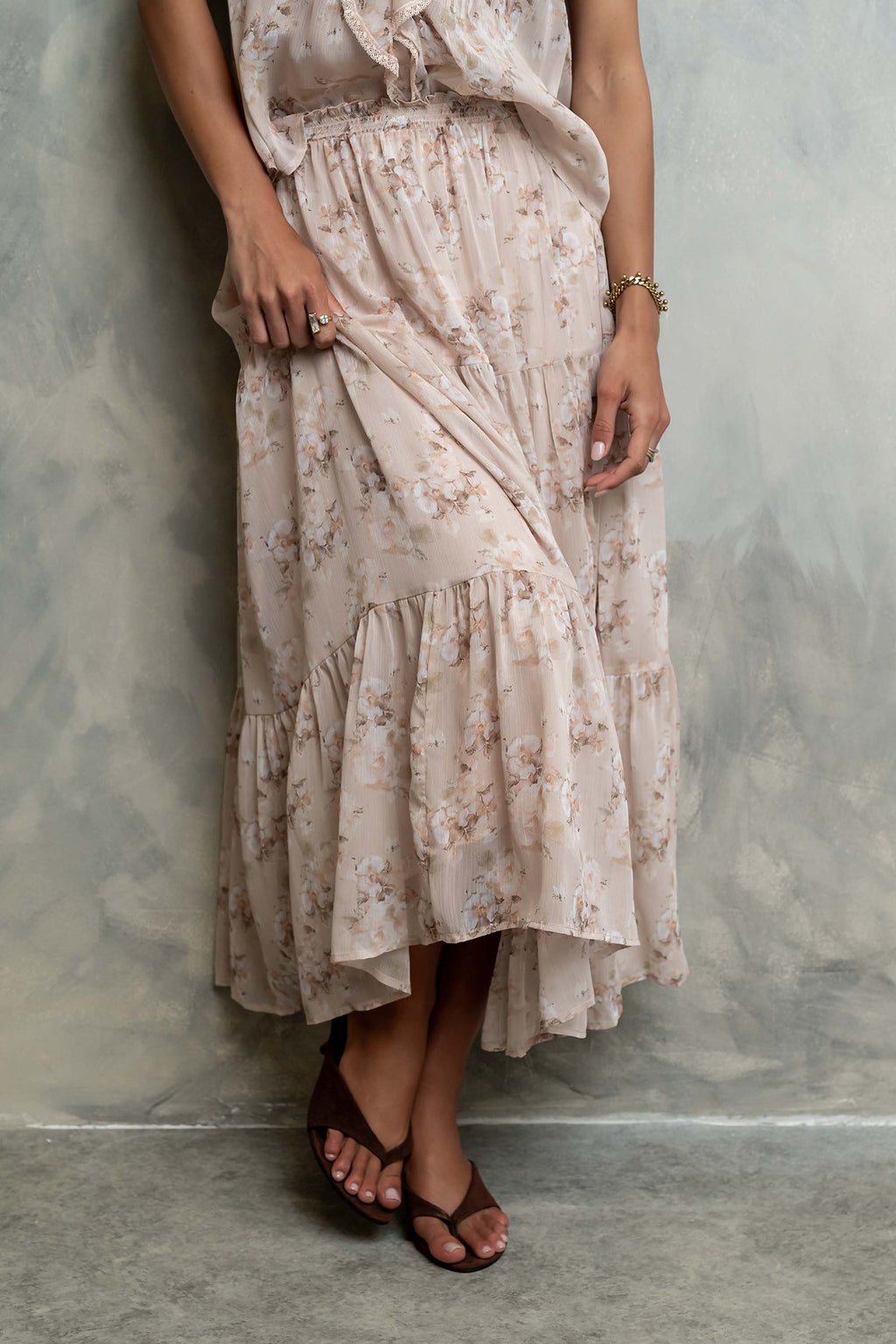 Jelene Floral Maxi Skirt