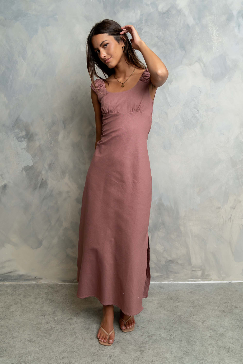 Mika Maxi Dress in Mauve Mika Maxi Dress in Mauve