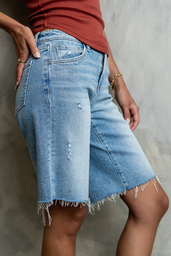 Azure Bermuda Denim Shorts